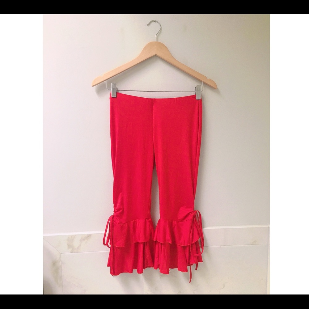 NWOT Belly dance cropped legging with wrap skirt